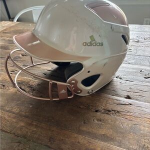 Adidas Kids Baseball Helmet - Cream and Tan